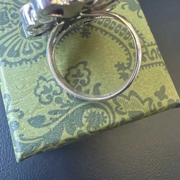 Size. 9  silver 925 Ring - citrine and amethyst - Picture 4 of 6